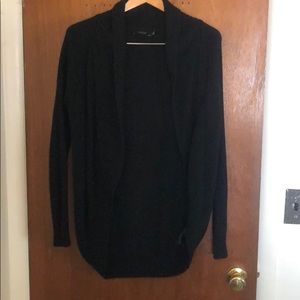 Draped knit cardigan